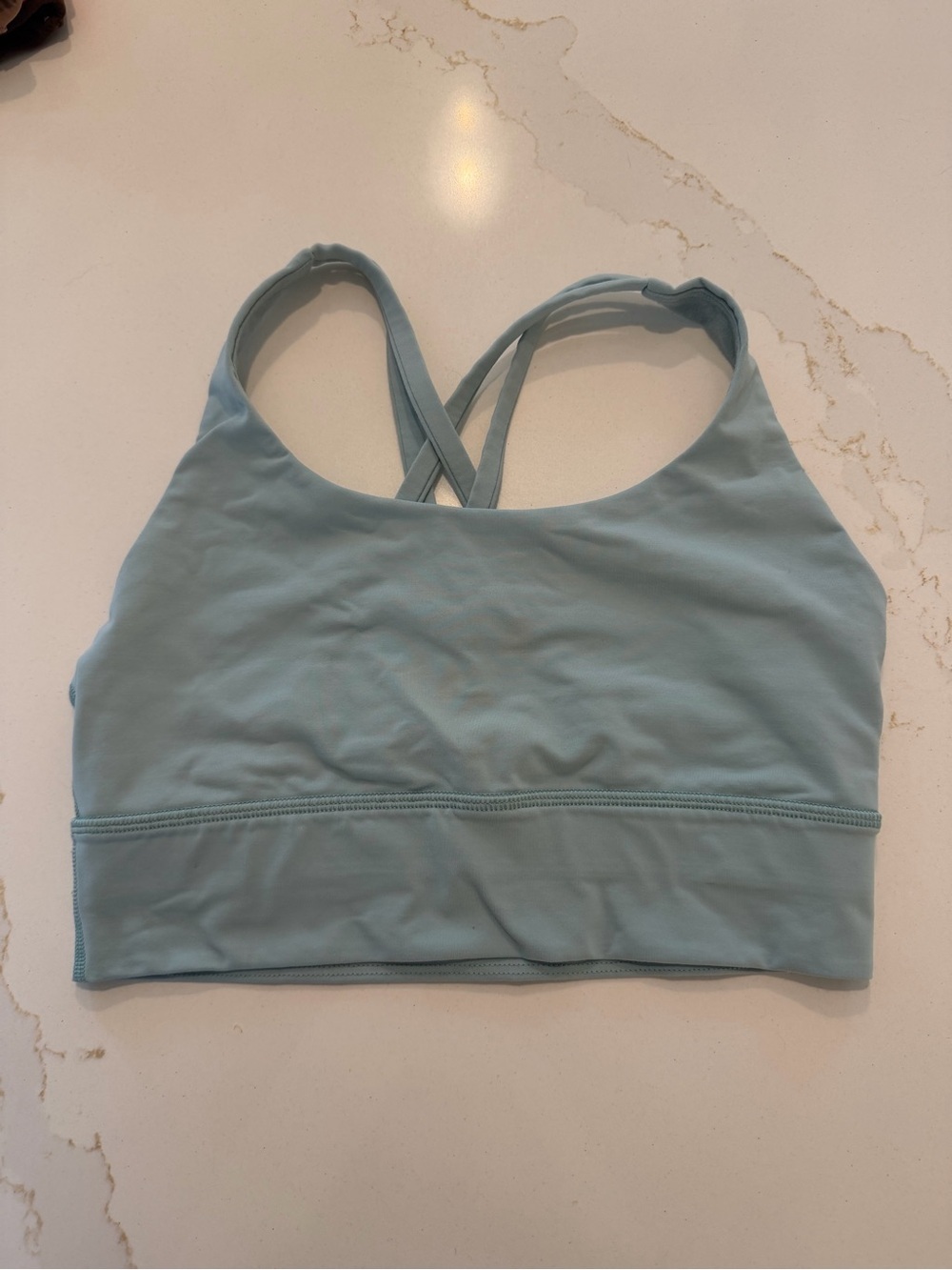 lululemon athletica Light Blue Crossback Sports Bra